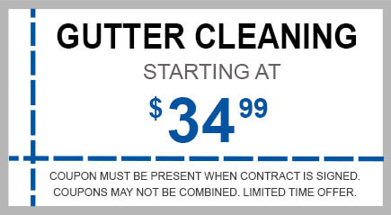 Gutter Cleaning starting at $34.99